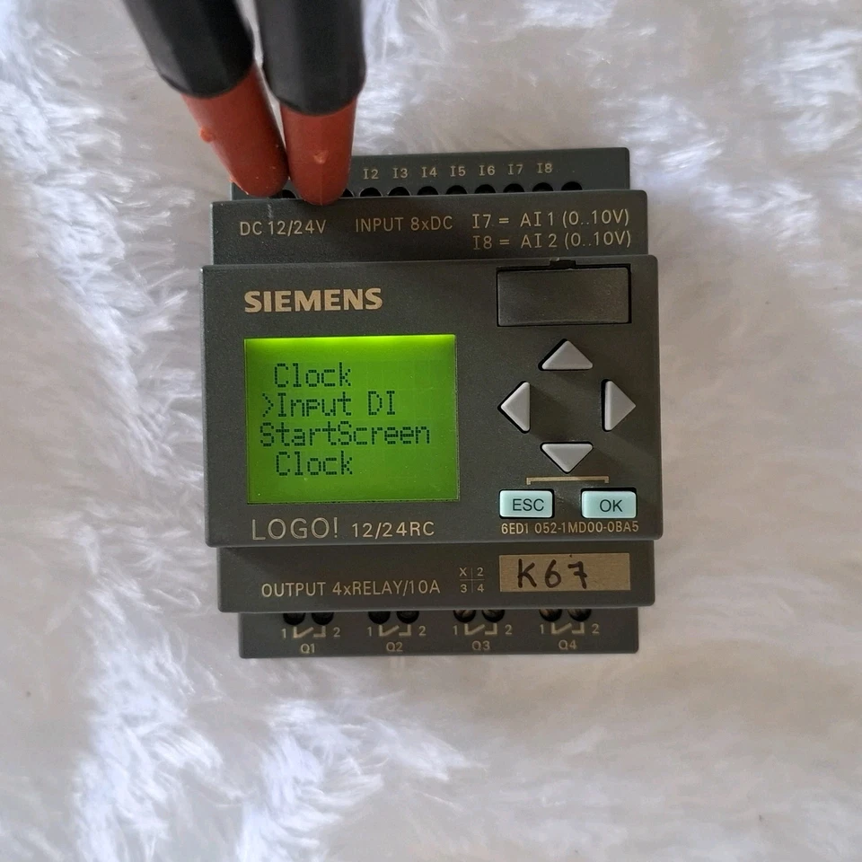 USED WORKING SIEMENS LOGO 6ED1052-1MD00-0BA5 12/24RC DC 12/24V FREE SHIP